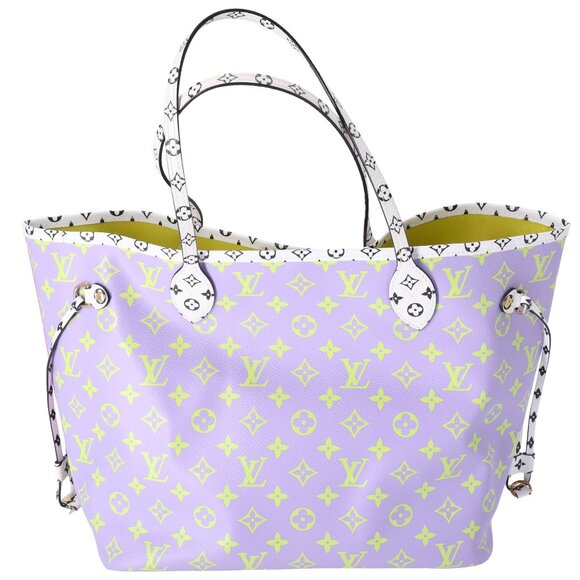 Louis Vuitton Giant Monogram Neverfull MM Tote Pink Lilac - Picture 5 of 10
